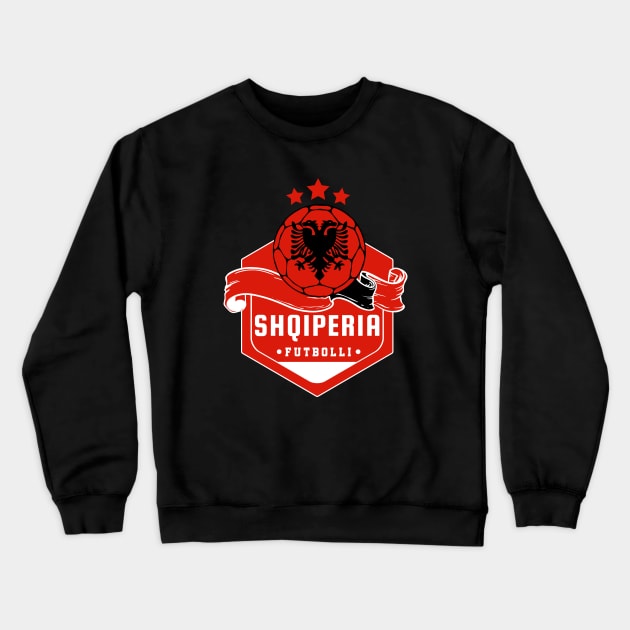 Albania Football Crewneck Sweatshirt by footballomatic